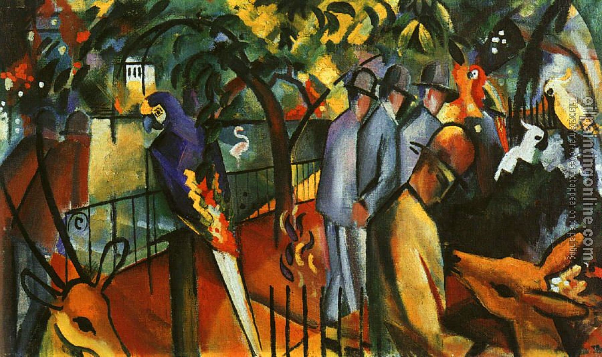 Macke, August - Oil Painting